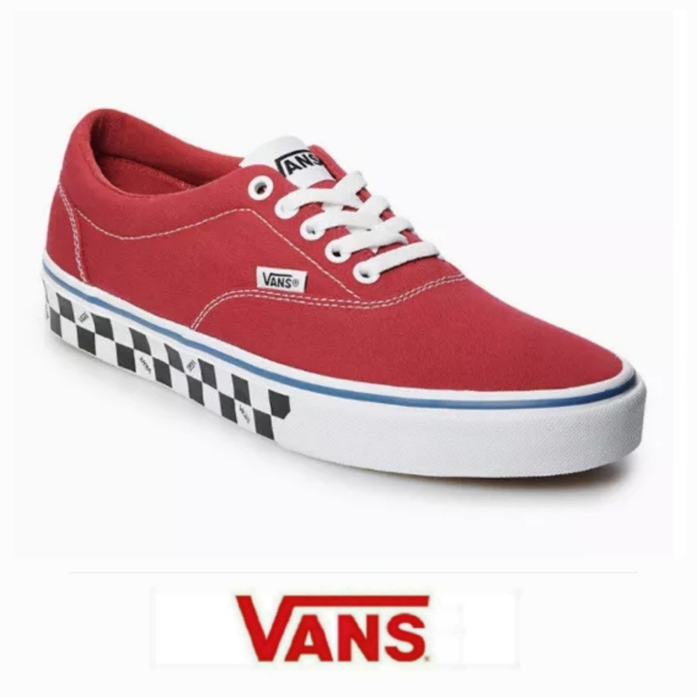 Stylish Red & Checkerboard Era VANS